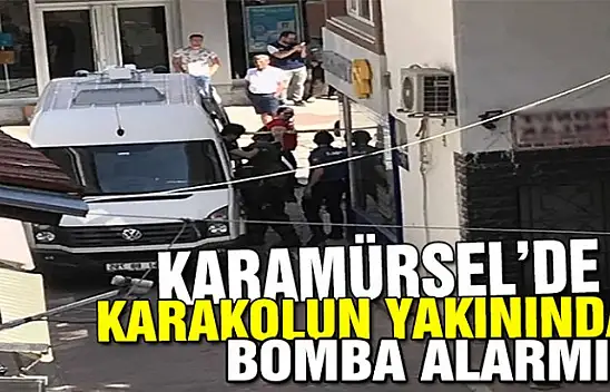Karamürsel'de karakolun yakınında bomba alarmı