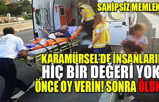 KARAMÜRSEL'DE YÜREK BURKAN GÖRÜNTÜLER