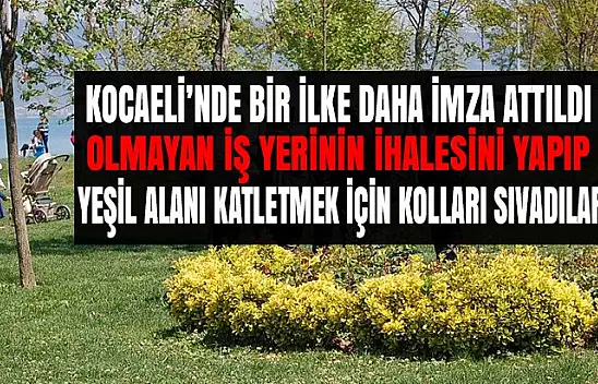 Belediye olmayan iş yerini ihaleye çıkarıp bir kişiye verdi!