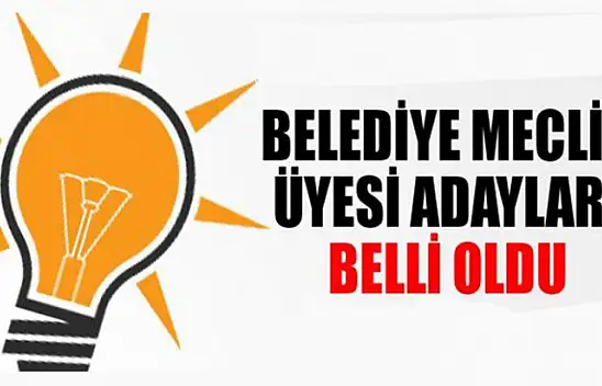 Ak Parti Karamürsel Meclis Üyesi Adayları