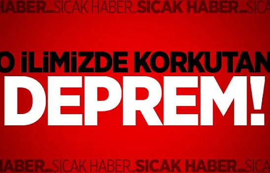 Korkutan deprem! Kocaeli'de de hissedildi !