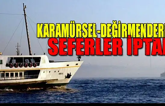 Vapur seferleri iptal edildi