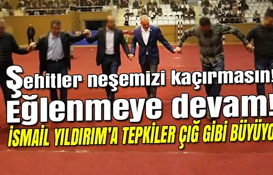 Şehitler başkanın neşesini bozmadı