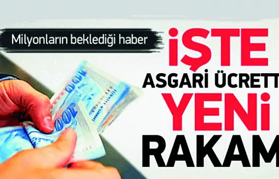 Son dakika: Asgari ücret yeni rakam açıklandı