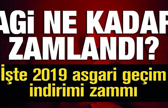 2019 AGİ zammı ne kadar oldu? AGİ nasıl hesaplanır?