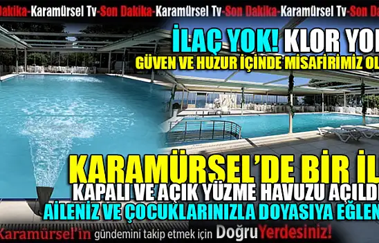 Huzur ve güven içinde ailenizle havuz keyfi için bölgede tek adres