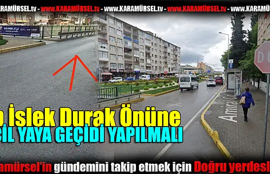 İlçe halkı buraya acil yaya geçidi istiyor!