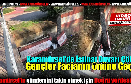 İstinat Duvarı Çöktü: Gençler Facianın Önüne Geçti