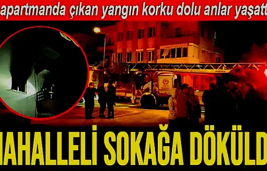 İznikyolu'nda korkutan apartman yangını