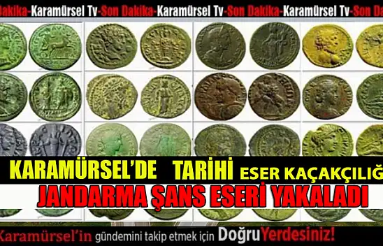 Jandarmanın durduğu kişiden 82 sikke, 4 obje çıktı