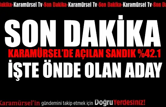 Karamürsel an be an seçim sonuçları