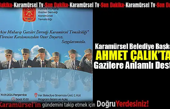 Karamürsel Belediyesi'nden Gazilere Anlamlı Jest