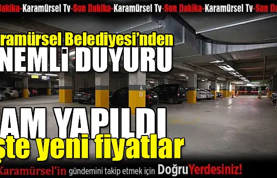 Karamürsel Belediyesi'nden Otopark Ücretlerine Zam