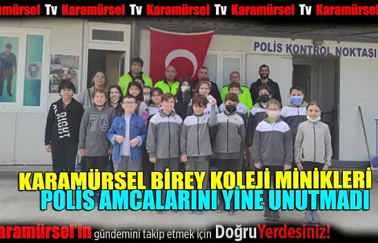 Karamürsel Birej Koleji'nin minik öğrencileri Polis Haftasını kutladı