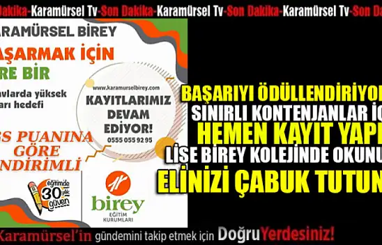 Karamürsel Birey Koleji başarıyı ödüllendiriyor