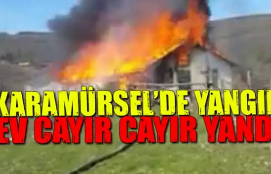 Karamürsel Akçat mahallesinde ev yangını