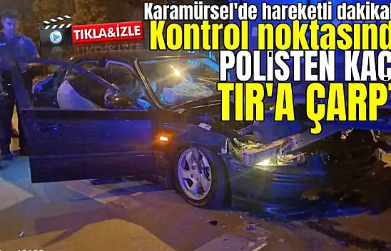 Karamürsel'de Alkollü Sürücü Polisten Kaçarken Tırın Altına Girdi