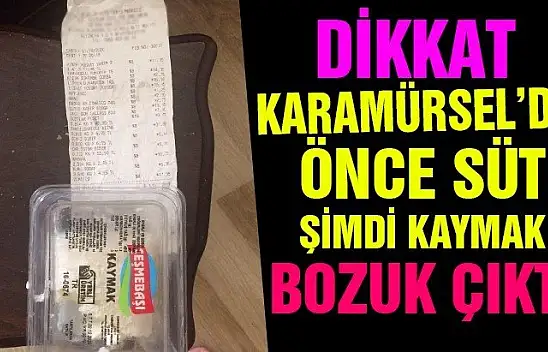 Karamürsel'de ard, arda bozuk çıkan gıdalar korkutmaya başladı