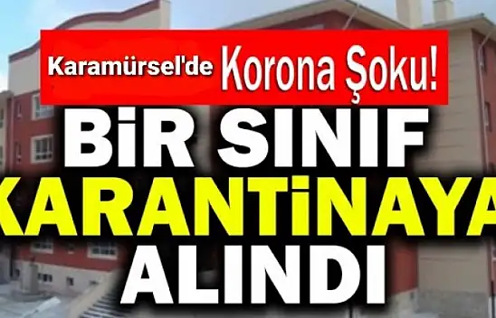 Karamürsel'de bir okulda öğretmen korona virüse yakalandı