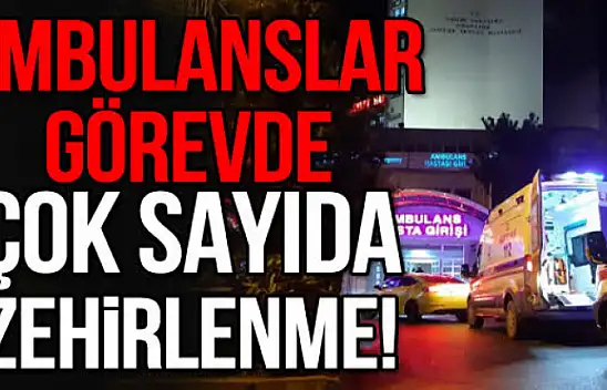 Karamürsel'de çok sayıda kişi zehirlendi.