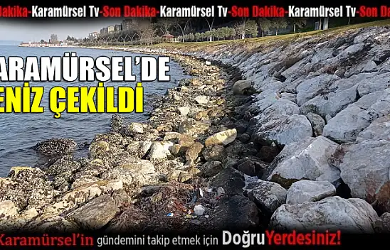 Karamürsel'de deniz çekildi: 'Bu defa çekilen su geri gelmedi'