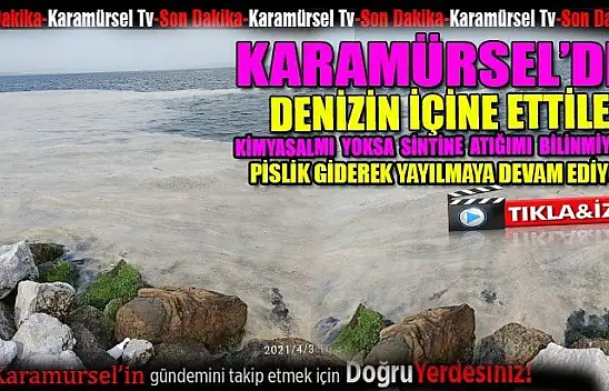 Karamürsel'de denizin içine ettiler