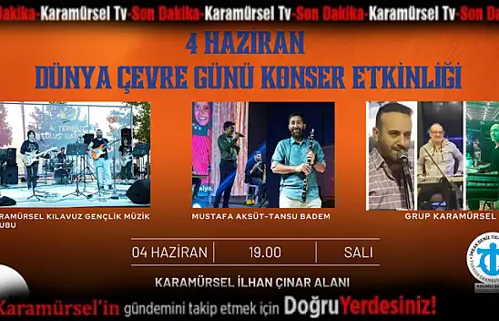 Karamürsel'de Dünya Çevre Günü Konser Etkinliği