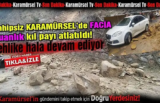 Karamürsel'de facia şu an kıl payı atlatıldı!