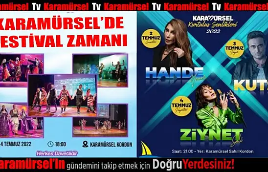 Karamürsel'de festival zamanı