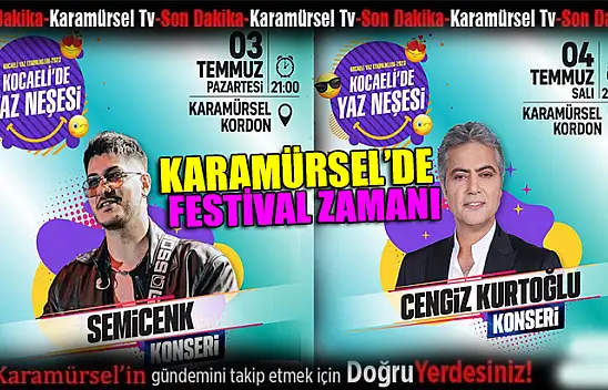 Karamürsel'de festival zamanı