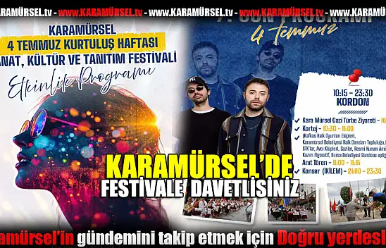 Karamürsel'de festivale davetlisiniz