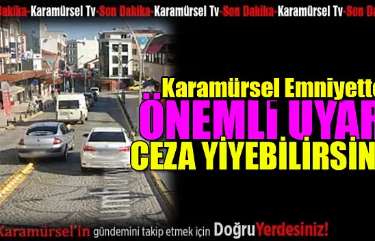 Karamürsel'de Hatalı Parka Sıkı Müdahale!