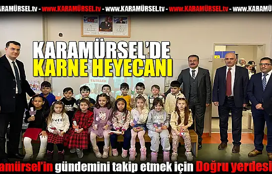Karamürsel'de karne heyecanı