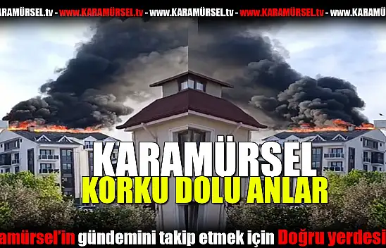 Karamürsel'de korkutan yangın!