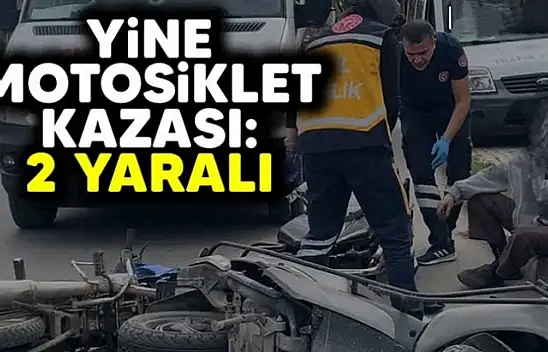 Karamürsel'de motosiklet kazası! 2 kişi yaralandı
