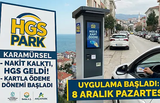 Karamürsel'de Parkomatlarda Yeni Dönem Başlıyor!