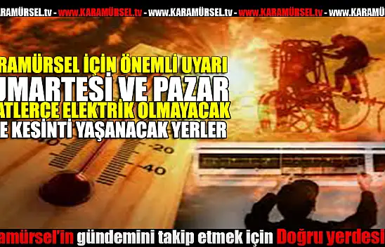 Karamürsel'de Saatlerce Elektrik Kesintileri Kapıda!