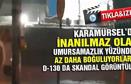 Karamürsel'de skandal görüntüler!