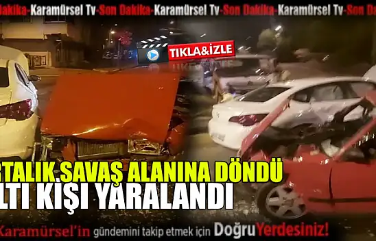 Karamürsel'de trafik kazası! Ortalık savaş alanına döndü!