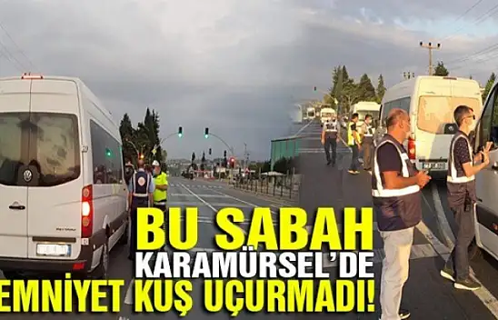 Karamürsel Emniyet servis araçlarını denetledi