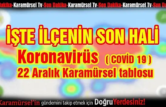 Karamürsel geneli korona vaka artışı değişmeye başladı