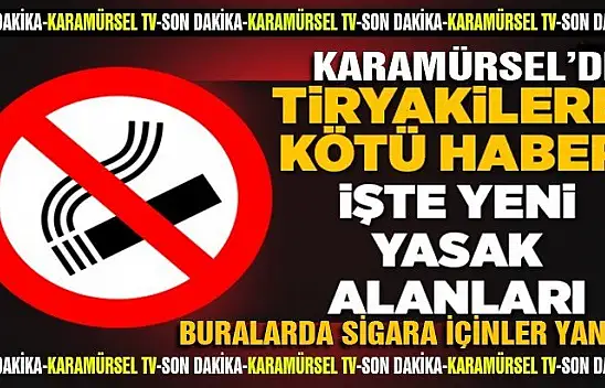 Karamürsel geneli sigara içmenin yasaklandığı caddeler