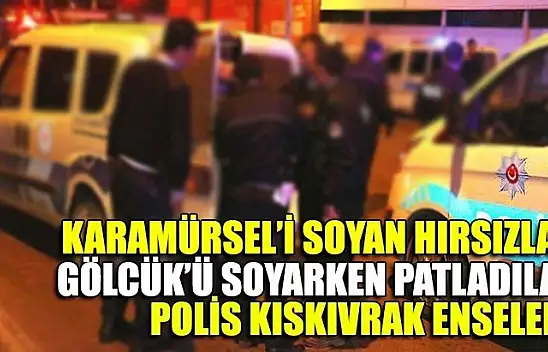Karamürsel'i soyan hırsızlar Gölcük'te yakalandı