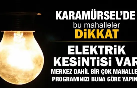 Karamürsel'in bir çok kesiminde saatlerce elektrik yok!
