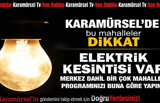 Karamürsel'in bir çok kesiminde saatlerce elektrik yok!