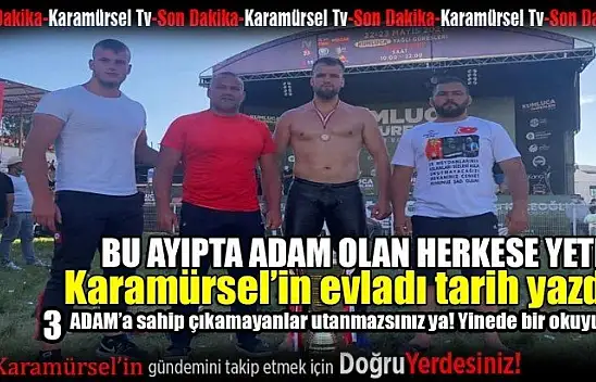 Karamürsel'in evladı güreşlerde tarih yazdı!