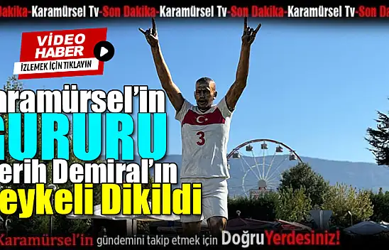 Karamürsel'in Gururu Merih Demiral'ın Heykeli Bolu'ya Dikildi