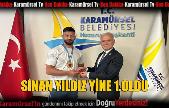 Karamürsel'in Parlayan Yıldızı Sinan Yıldız Birincilik Kazandı