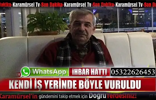 Karamürsel'in sevilen esnafı iş yerinde damadı tarafından vuruldu