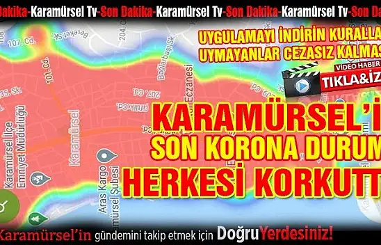 Karamürsel'in son korona haritası herkesi korkuttu!